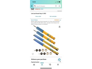 2001 - 2010 Chevy Silverado 2500 Bilstein Shock Absorber