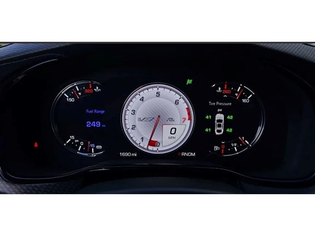 Digital gauge cluster 