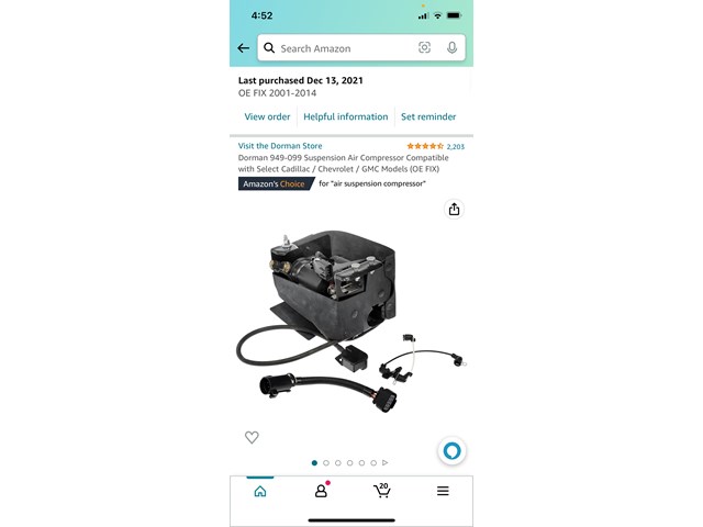 2011 GMC Yukon Air Ride Compressor