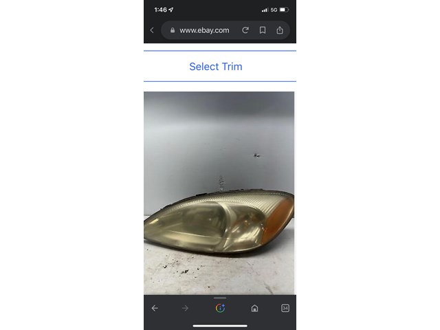 2002 Ford Taurus Headlight