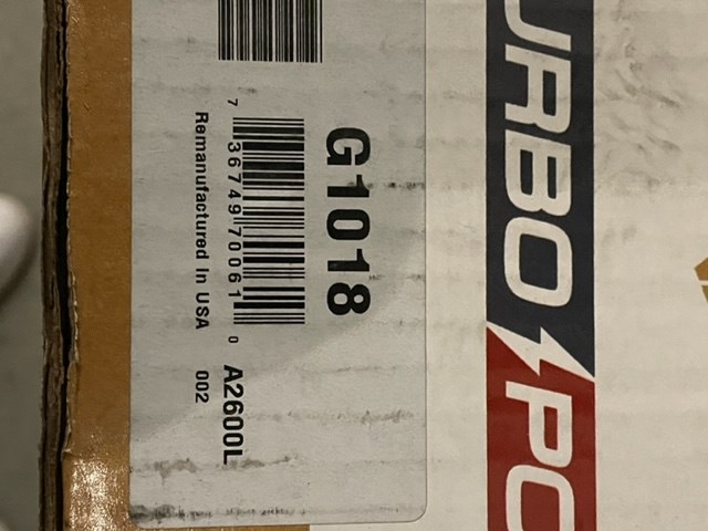 Turbocharger-with Gasket and Installation Kit OE-TURBOPOWER G1018 Reman