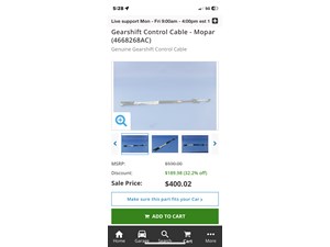 2000 Chrysler PT Cruiser Transmission Wiring cable