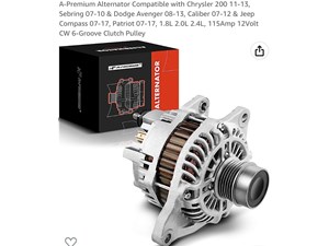 2012 Chrysler 200 Alternator
