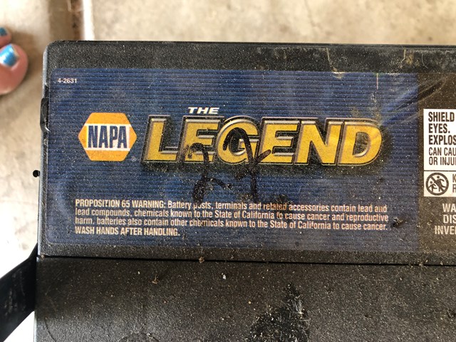 NAPA The Legend Professional Battery