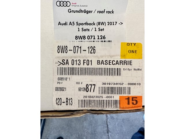 2019 Audi A5 Roof Rack