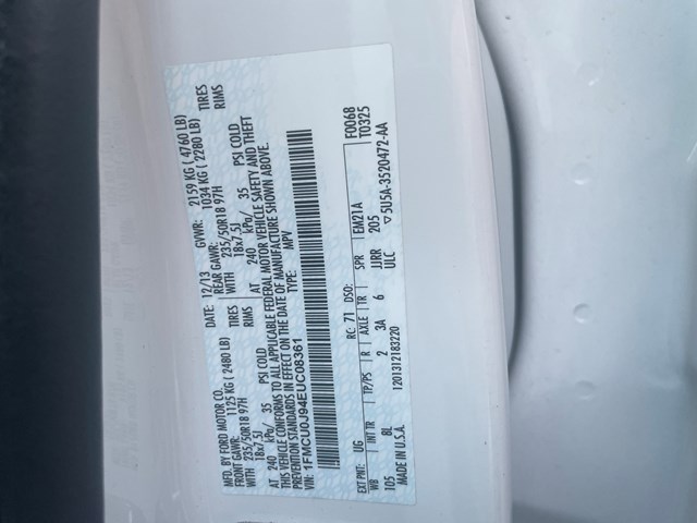 2014 Ford Escape titanium Transmission