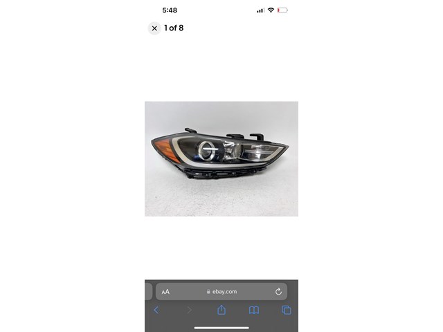 2017 Hyundai Elantra Headlight