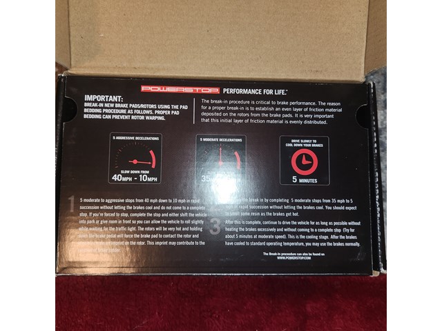 PowerStop Z23-1593 EVOLUTION SPORT CARBON-FIBER BRAKE PADS FRONT