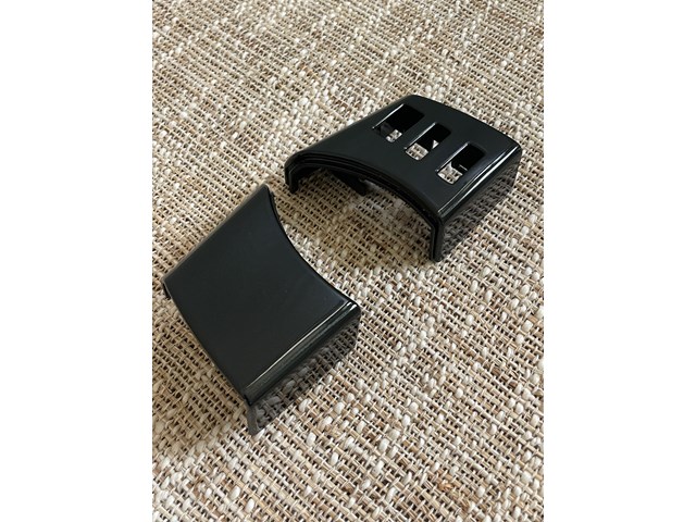 Painted G41 Magnetic Black Nissan 350z Steering Wheel Trim.