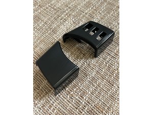 Painted G41 Magnetic Black Nissan 350z Steering Wheel Trim.