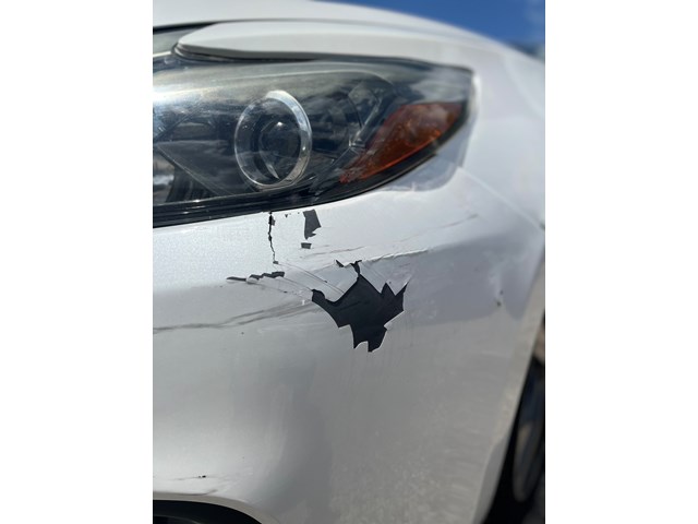 USED- Painted QAB Pearl White, Front Bumper Cover Fascia Compatible with 2016 20