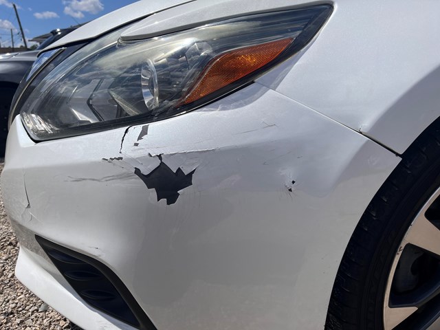 USED- Painted QAB Pearl White, Front Bumper Cover Fascia Compatible with 2016 20