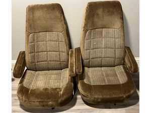 1990 Ford E250 Rear Seats - Matching Pair with Mounting Mechanisms
