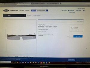 2015-2020 Ford F150 Rear Bumper FACE BAR (1)