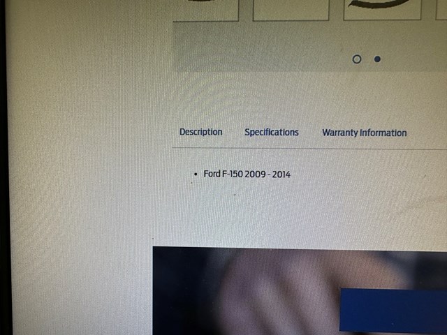 2009-2014 Ford F150 Wheel ARCH MOLDING- LEFT