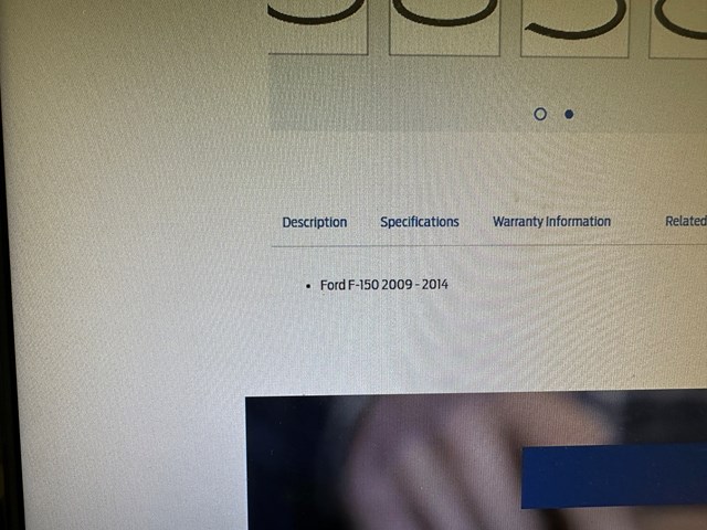 2009 Ford F150 Wheel Arch Molding- Right