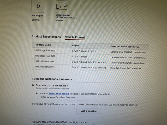 2010-2018 Dodge Ram 2500, 3500 Front Bumper - mopar