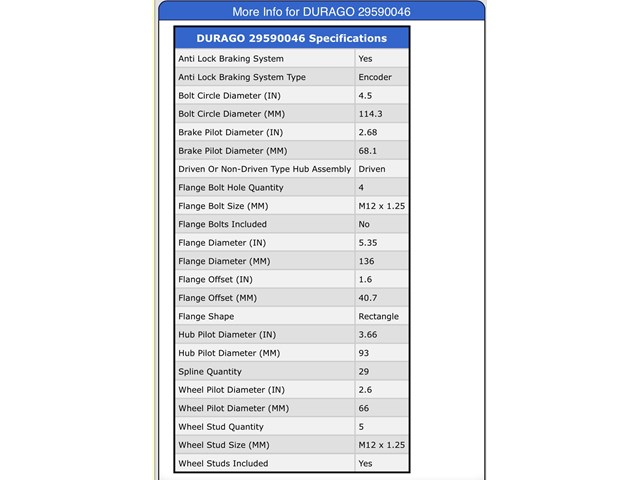 2007 Nissan Murano Front Wheel Bearing Pair