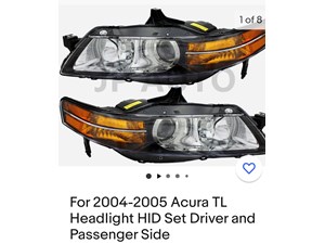 2004 Acura TL Headlight