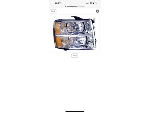 2008 Chevy Silverado 1500 Headlight