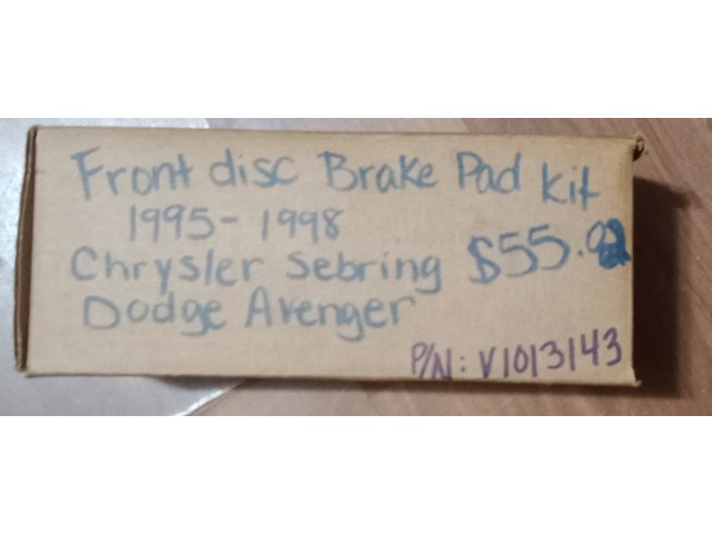 Genuine Mopar Front Brake Pad kit