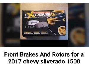 2017 Chevy Silverado 1500 Front Brake Components