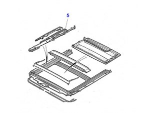 HNA1752AA  TILT AND SLIDE MECHANISM FOR SUNROOF RIGHT SIDE;  FITS 1995-1997 XJ6 