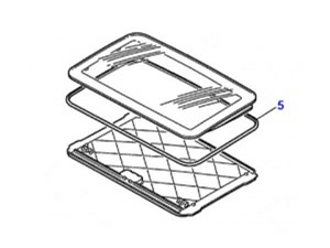 OEM Jaguar sunroof seal  XR813177  fits XJ8, XJR, S-type