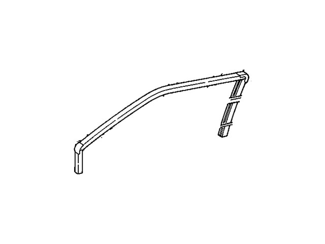 10128049  NOS LH DOOR WINDOW RUN CHANNEL  90-94 W 2 DOOR