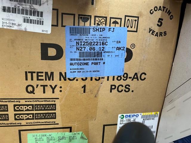 2014 Nissan Sentra Headlight