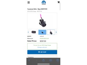 2019 Dodge Charger Shifter