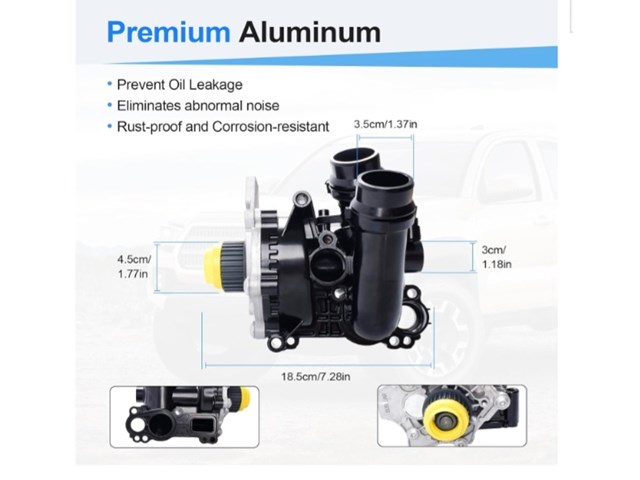 Water Pump for Jetta Passat Tiguan CC EOS Audi A3 A4 A5 Q6 Quattro 2.0L L4