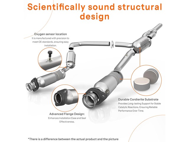 Catalytic Converter Compatible with Ford F-150 2001 2002 2003 4.6L RWD ONLY, F-1