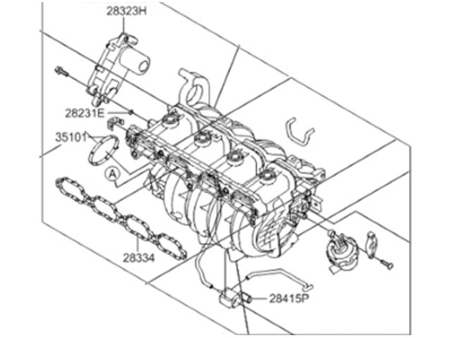 2017 Hyundai Sonata Intake Manifold