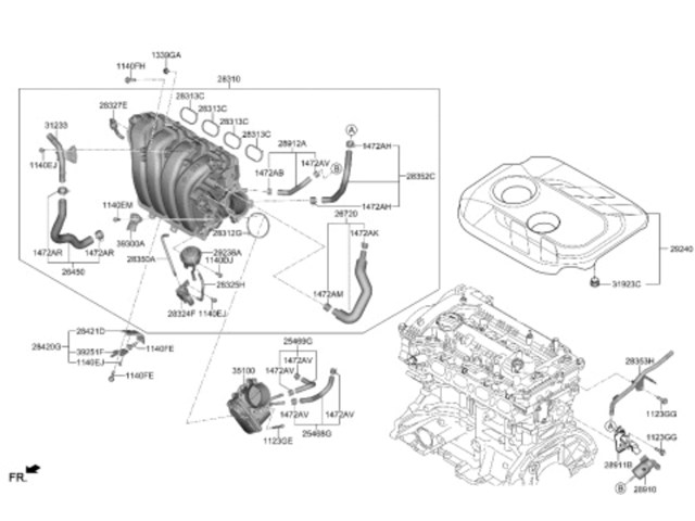 2017 Hyundai Sonata Intake Manifold