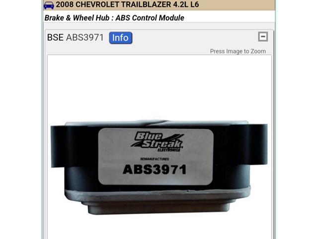 2008 Chevy TrailBlazer Electronic Components Misc