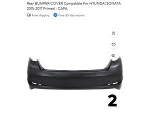 2015 -2017 Hyundai Sonata Rear Bumper Reinforcement