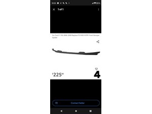 Front bumper spoiler for a 2006-2008 Ford F150 Spoiler