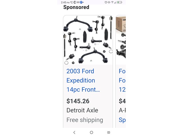 1997 Ford Expedition Front Upper Control Arm