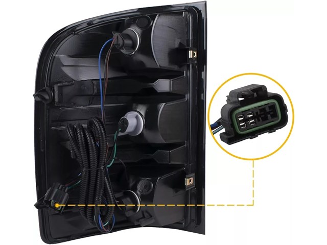 Passenger Side Tail Light For 2007-2014 Silverado Sierra GM2801207 25958483