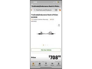 2012 Ford Fusion Power Steering Rack