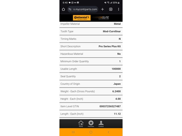 2003 Acura CL Timing belt kit with water pump and oil seal