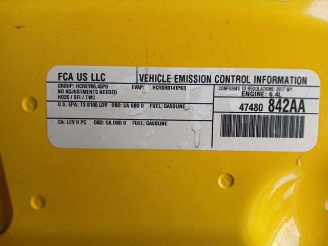 2017 Dodge Challenger shaker Hood