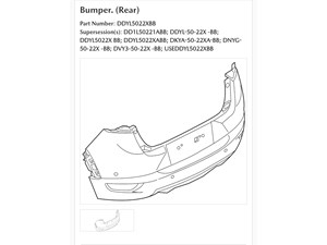 2016-2018 Mazda CX-3 Rear Bumper NIB