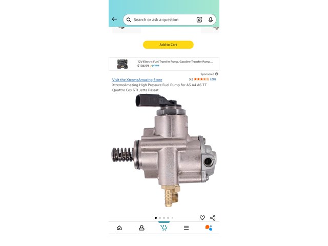 2007 Audi A4 Fuel Pump