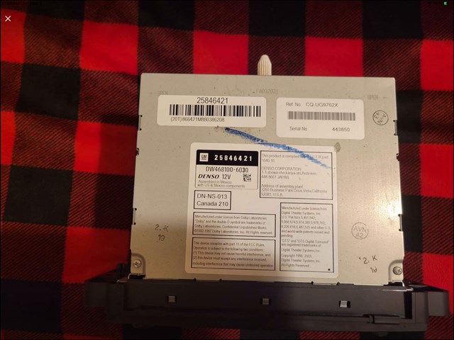 2010 Chevy Avalanche Navigation Screen