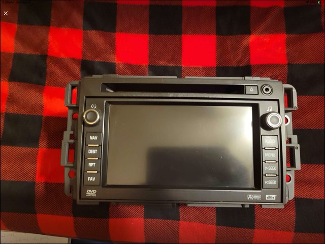 2010 Chevy Avalanche Navigation Screen