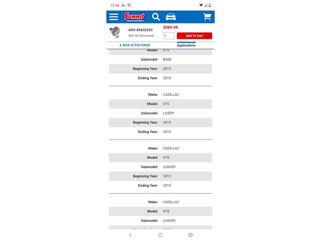 2016 Buick Lacrosse Differential Components