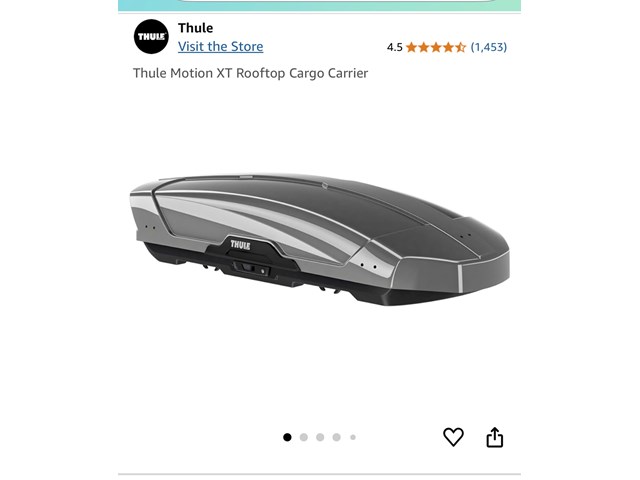 Thule Motion XT RoofTop XXL and Roof rack and accessories