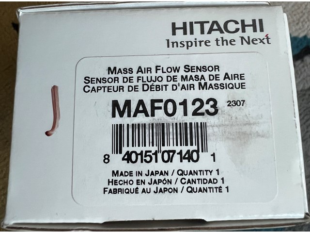 Hitachi Air Flow Sensor MAF0123